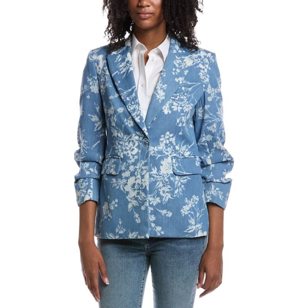 Elie Tahari Womens  The Gabby Jacket, Blue